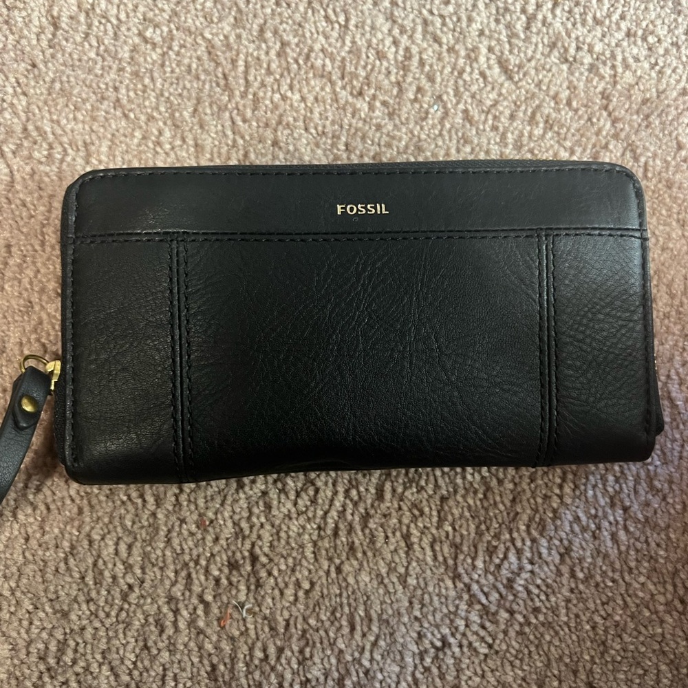 Fossil Black Leather Wallet